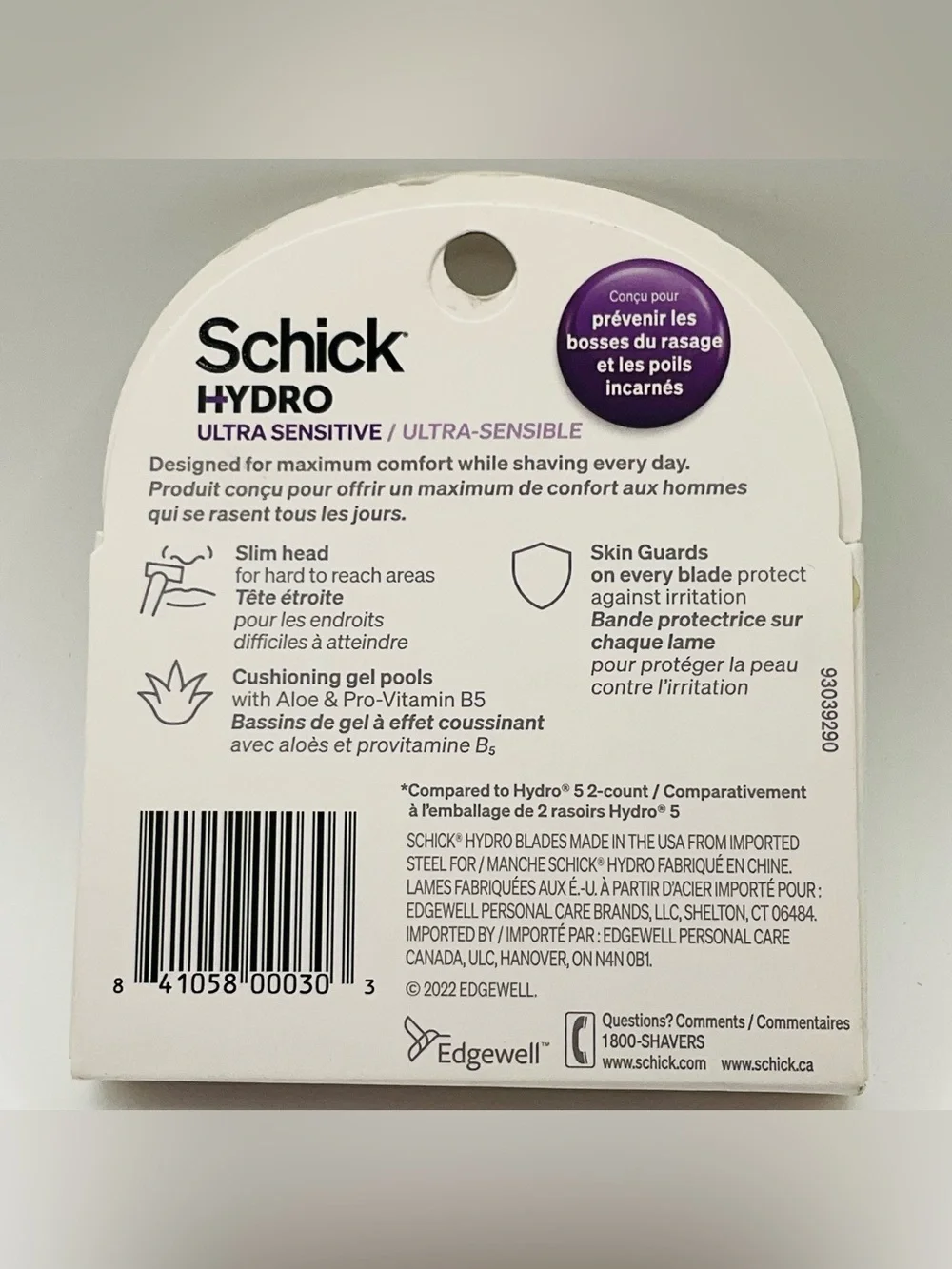 NEW Schick Hydro Ultra Sensitive Razor Cartridges - 5 Pack